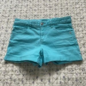 Justice girls blue jean shorts